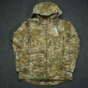Duck Camp‎ Jacket Mens Large Brown Green Camo 3L Midweight Rain Hunting NWT